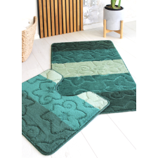 Fürdőszoba szőnyeg Extra Nagy türkiz zöld kagylós 2 részes 60x100cm lakástextília