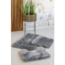 Fürdőszoba szőnyeg Lux Plüss 3 részes Szürke 50x80cm lakástextília