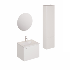  Fürdőszobagarnitúra mosdóval, mosogató csapteleppel, kifolyóval és szifonnal Naturel Ancona fehér KSETANCONA11 fürdőszoba bútor