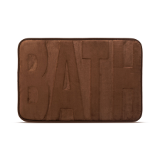 Fürdőszobai kilépőszőnyeg - "BATH" - barna - 60 x 40 cm lakástextília