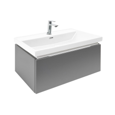  Fürdőszobaszekrény mosdókagylóval és keverővel SAT Feel 60x30x44,8 cm antracit matt SATFEEL60ANTU4BA fürdőszoba bútor