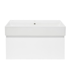  Fürdőszobaszekrény mosdókagylóval SAT B-Way 79x30x45 cm fehér fényes BWAY80WU2 fürdőszoba bútor