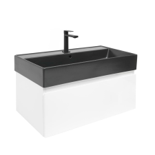  Fürdőszobaszekrény mosdókagylóval SAT B-WAY 79x30x45 cm fehér fényes BWAY80WU2BB fürdőszoba bútor
