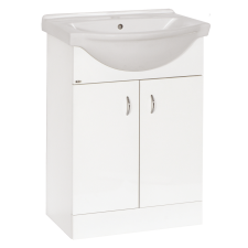  Fürdőszobaszekrény mosdóval Multi Pro 61x85x50 cm fehér lesk PRO60SOKL fürdőszoba bútor