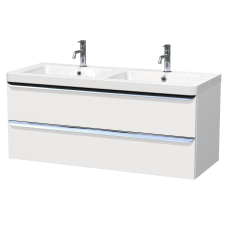  Fürdőszobaszekrény mosdóval Naturel Pavia 120x53x49 cm fehér mat PAVIA3120ZCR fürdőszoba bútor