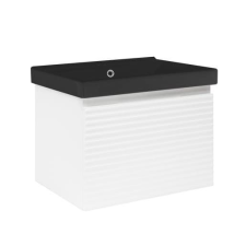  Fürdőszobaszekrény mosdóval Naturel Savona 58x43x45 cm fehér fényes SAVONA60BIU1B fürdőszoba bútor