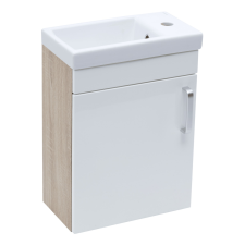  Fürdőszobaszekrény mosdóval Naturel Vario Dekor 40x50x22 cm fehér lesk VARIO240DBBL fürdőszoba bútor