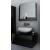 Furnitech Venezia Mode fürdőszobabútor + tükör + mosdókagyló + szifon - 60 cm (fényes fekete)