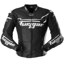 Furygan Sirius motoros bőrkabát fekete-fehér motoros kabát