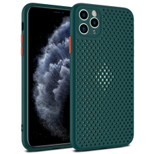 FUSION Breathe Case Apple iPhone 7 / 8 / SE (2020) Szilikon Tok - Zöld tok és táska