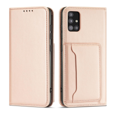 FUSION Magnet Card Samsung Galaxy A13 5G/A04s Flip Tok - Pink tok és táska