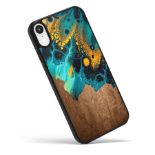 FUSION Print Samsung Galaxy A14 4G/5G Tok - Kék/Barna tok és táska
