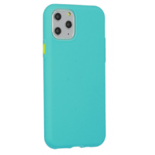 FUSION Solid Apple iPhone 12 / 12 Pro Szilikon Tok - Türkiz tok és táska