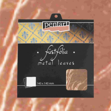  Füstfólia lapok réz 14cm x 14cm 5 lap/csom dekorációs kellék