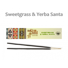  Füstölő pálcika Sweet Grass and Yerba Santa 15g Green Tree füstölő