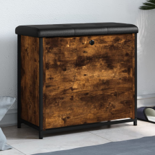  Füstölt tölgyszínű cipőpad lehajtható fiókkal 62 x 32 x 56 cm bútor