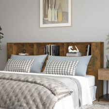  Füstös tölgy színű áthidalószekrény 220 x 18,5 x 104,5 cm ágy és ágykellék