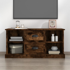  Füstös tölgy színű szerelt fa TV-szekrény 99,5x35,5x48 cm bútor