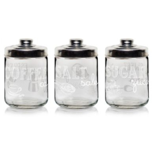  Fűszertartó szett Easy white – alumínium tetővel, 3 db Cukor konyhai eszköz