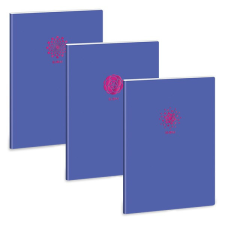  Füzet ARS UNA A/4 40 lapos Extra kapcsos kockás Soft Touch Violet Spring füzet