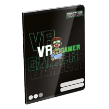  Füzet LIZZY CARD A/5 40 lapos kockás BossTeam VR Gamer füzet