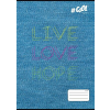  Füzet, tűzött, A4, kockás, 32 lap, COOL BY VICTORIA, "Live-love-hope", "87-32"