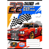  Füzet, tűzött, A5, kockás, 32 lap, COOL BY VICTORIA "Race cars", "27-32"