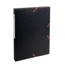 Füzetbox karton Exacompta A/4 25 mm gerinccel prespán fekete füzetbox