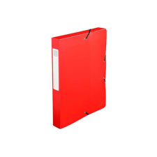 Füzetbox PP Exacompta Exabox-Opaque A/4 40 mm gerinccel gumis piros füzetbox