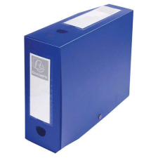 Füzetbox PP Exacompta Opaque A/4 100 mm gerinccel patentos kék füzetbox