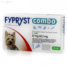 Fypryst Combo kutya 2-10kg 10db élősködő elleni készítmény kutyáknak