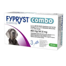 Fypryst Combo kutya 40kg felett 10db élősködő elleni készítmény kutyáknak