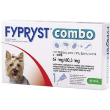 Fypryst Combo spot on kutyáknak (1 pipetta; 67 mg; 2-10 kg-os kutyáknak) élősködő elleni készítmény kutyáknak