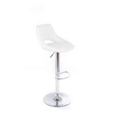  G21 Aletra bárszék, fehér, műbőr bútor