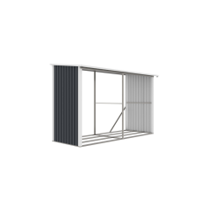 G21 Fa menedékház WOH 682 - 302 x 119 cm, antracit - sérült csomagolásban kerti tárolás