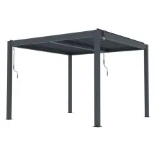 G21 G21 Austin Premium 3x3 m bioklimatikus pergola, antracit alumínium kerti tárolás