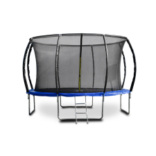 G21 SpaceJump trambulin védőhalóval, 366 cm, ajándék létrával, kék színben trambulin szett