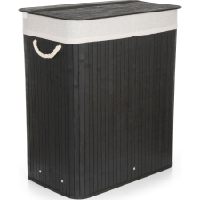 G21 szennyeskosár 105 l elválasztóval, bambusz fekete fehér kosárral (G21_63555162) bútor