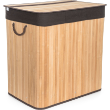 G21 szennyeskosár 150 l elválasztóval, bambusz barna kosárral (63555171) bútor