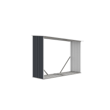 G21 Tüzifa tároló G21 WOH 181 - 242 x 75 cm, antracit (63900514) kerti tárolás