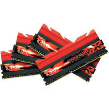 G.Skill 32GB /2400 TridentX Red DDR3 RAM KIT (4x8GB) (F3-2400C10Q-32GTX) memória (ram)