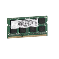 G.Skill SO DDR3 4GB PC 1600 CL9  G.Skill 4GBSQ (4 chip DOUBLE side) (F3-12800CL9S-4GBSQ) memória (ram)