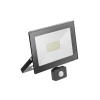 G-TECH GTV GT-FLR30WC-64 G-TECH LED floodlight with motion sensor, 30W, 2100lm, AC220-240V,50/60 Hz,PF>0,9,IP65,120°,6400K, black housing