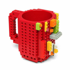 GadgetMaster LEGO kompatibilis bögre - piros bögrék, csészék