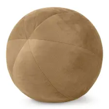  Gaja4 gömb alakú bársony díszpárna Mézsárga lakástextília