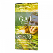 Gal K2+D3 vitamin csepp, 500 mcg K-komplex + 4000 NE D3 20 ml vitamin és táplálékkiegészítő