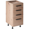 Gala-Meble Langen D40S4-PU alsó konyhaszekrény, artisan tölgy