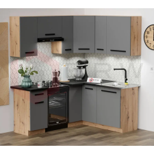 Gala-Meble Langen E 190x150cm L alakú sarok konyhablokk bútor