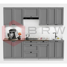 Gala-Meble Linea Grey 240 EXTRA konyhablokk bútor