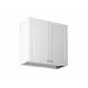 Gala-Meble Linea White G80C felső konyhaszekrény, fehér / arany